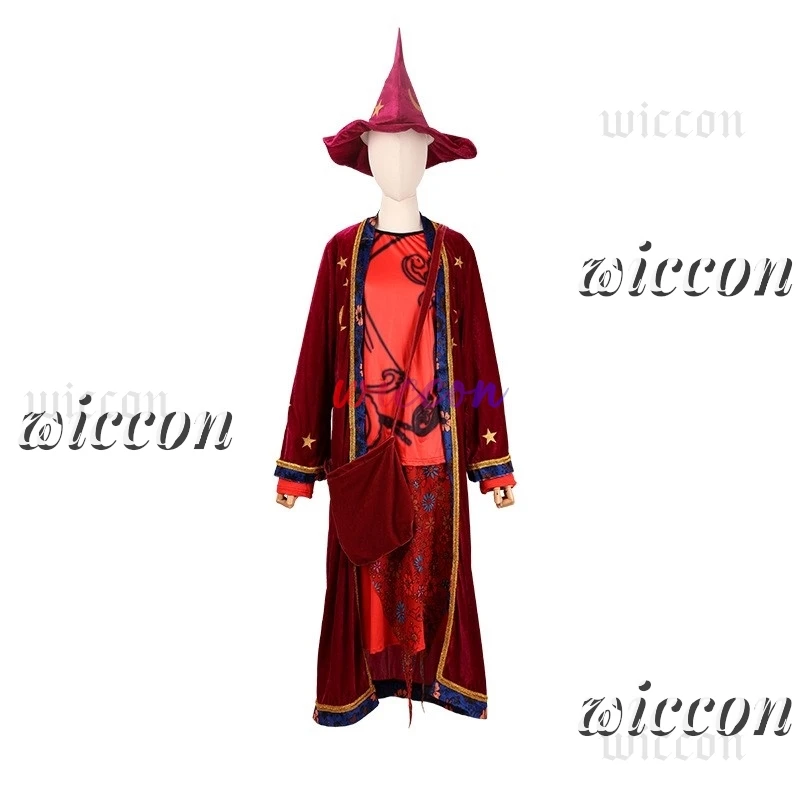 مارني بايبر تأثيري حلي الكرتون الخيال الكبار النساء فستان عباءة قبعة حقيبة هالوين كرنفال حفلة البدلة