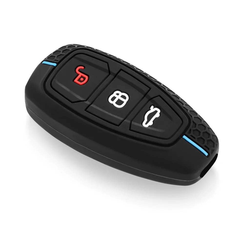 포드 푸마 그랜드 C 맥스 포커스 Mondeo Kuga Fiesta Ecosport Transit Kuga 실리콘 원격 키 케이스 용 실리콘 자동차 키 케이스