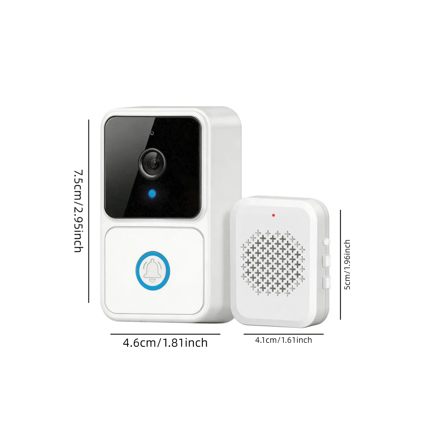 Wireless Doorbell Intelligent Custom Melodies US/EU Plug Optional 300M Long-Distance Welcome Door Bell Safe for Home view 2