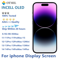 AAA+++ NEW OLED for iPhone XS Max X XR LCD Incell for iPhone 11 15 14 Pro Max 13 Mini 12 Plus OLED Display Digitizer Component