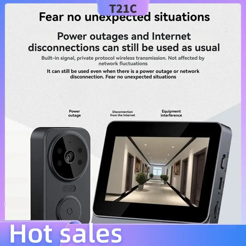 

T21C Visual Intercom Doorbell Wireless Visual Intercom Doorbell Infrared Night Vision