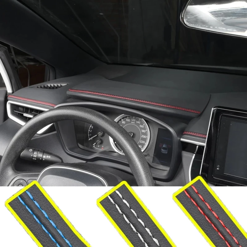 Car Decorative Strip Interior Line interior Car Modification Door Slit Dashboard Strip Filexible Leather Stitching Trim Molding