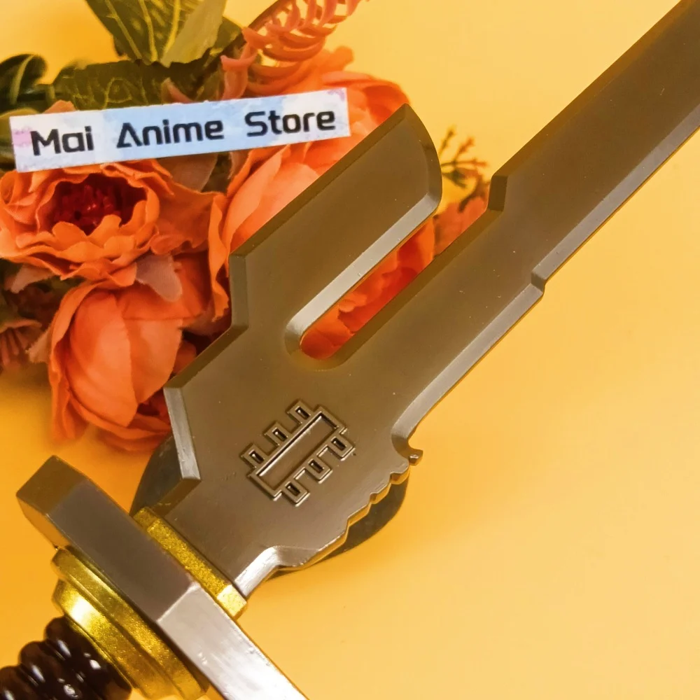 7.8인치 후시구로 토지 카타나 강철 검 애니메이션 주술회전 금속 검 닌자 칼 실제 크기 일본 카타나 무딘 장난감 선물