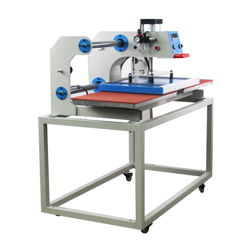 

Automatic double station sliding type pneumatic clothing ironing machine press press press machine LOGO heat transfer mark