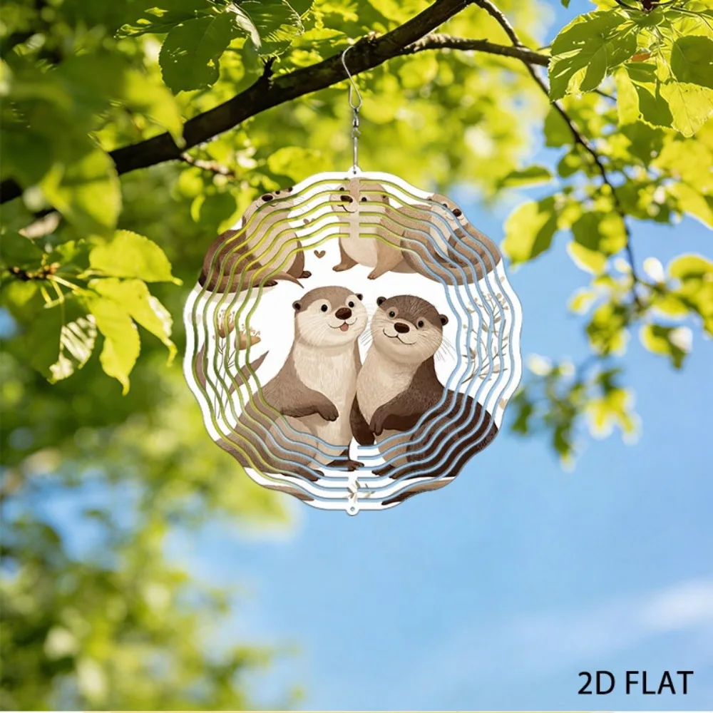 

Iron Wind Chime Pink Flower Garden Decor Outdoor Patio Hanging Ornament