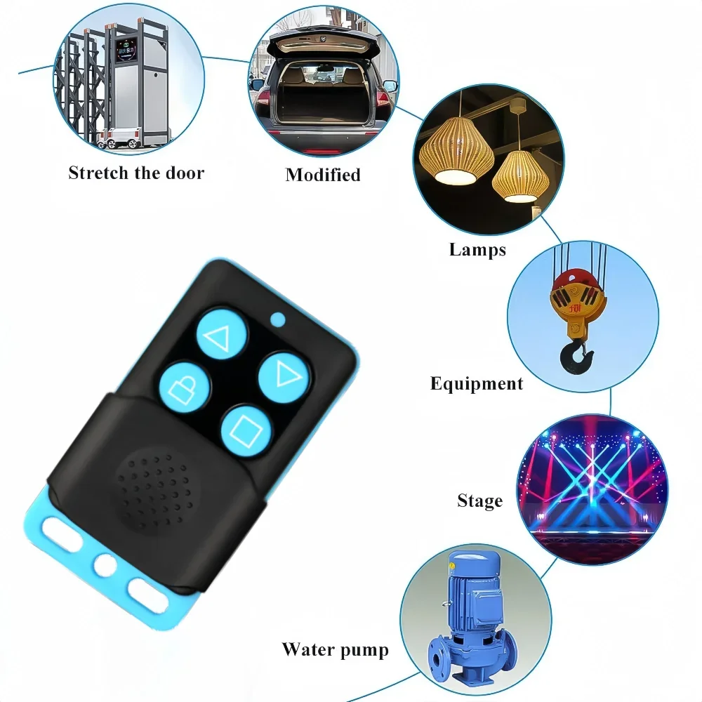 300-868Mhz RF Duplicator Remote Control Auto Copy Remote Control Fixed Code 433mhz 315Mhz Wireless Remote For Gate Garage Door