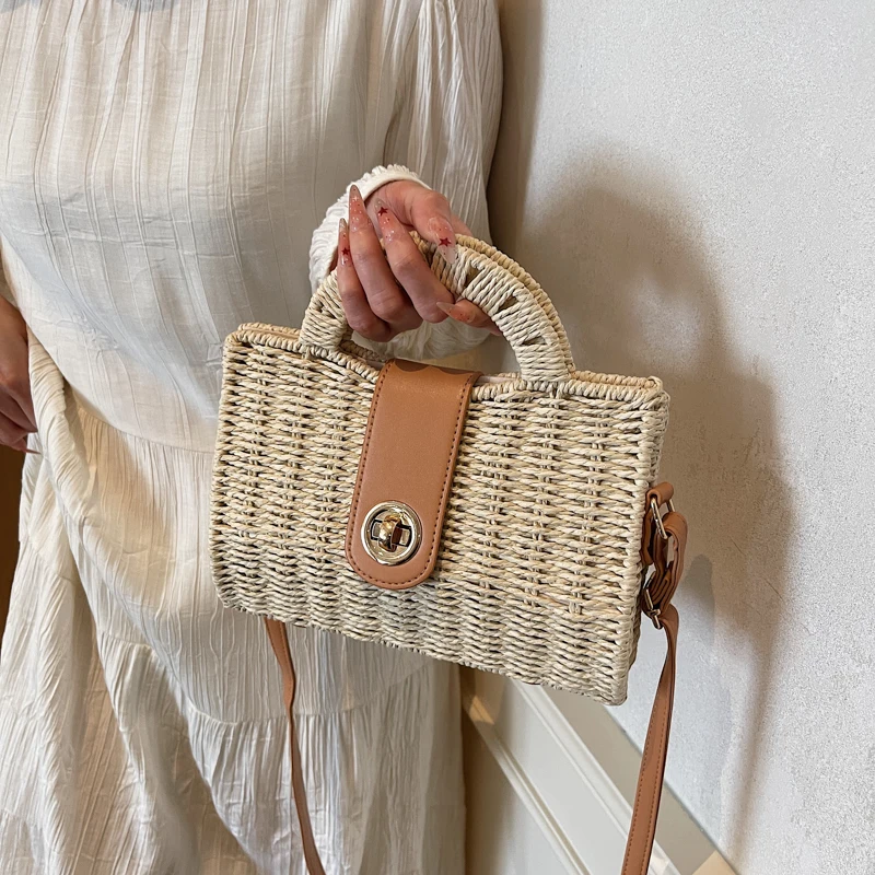 Mulheres slouchy tote bolsa grande capacidade tecelagem crossbody saco na moda saco do mensageiro trança saco de transporte verão praia saco