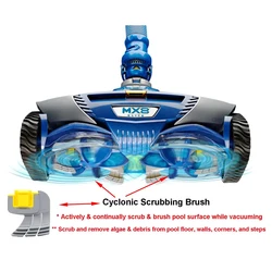 EASY TO USE Pool Accessories Brush Pool Cleaners 4 PCS Cyclonic Scrubbing Energy-efficient In-ground Pools Pool Cleaner