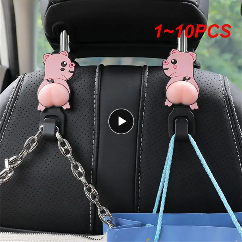 1~10PCS Car Interior Strong Hook Cartoon Multifunctional Universal Lovely Car Accessories Car Seat Hook Car Supplies