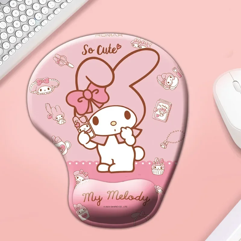 Sanrio Olá Kitty Mouse Pad bonito com proteção de pulso, Ergonomic Gaming, Desktop, PC, Laptop