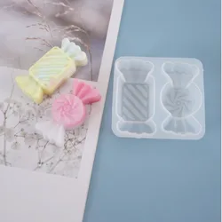 1pc Sugar Candy Shaped Silicone Resin Molds UV Resin Molds DIY Handcraft Jewelry Accessories Jewelry Moulds Soap Mold Candle