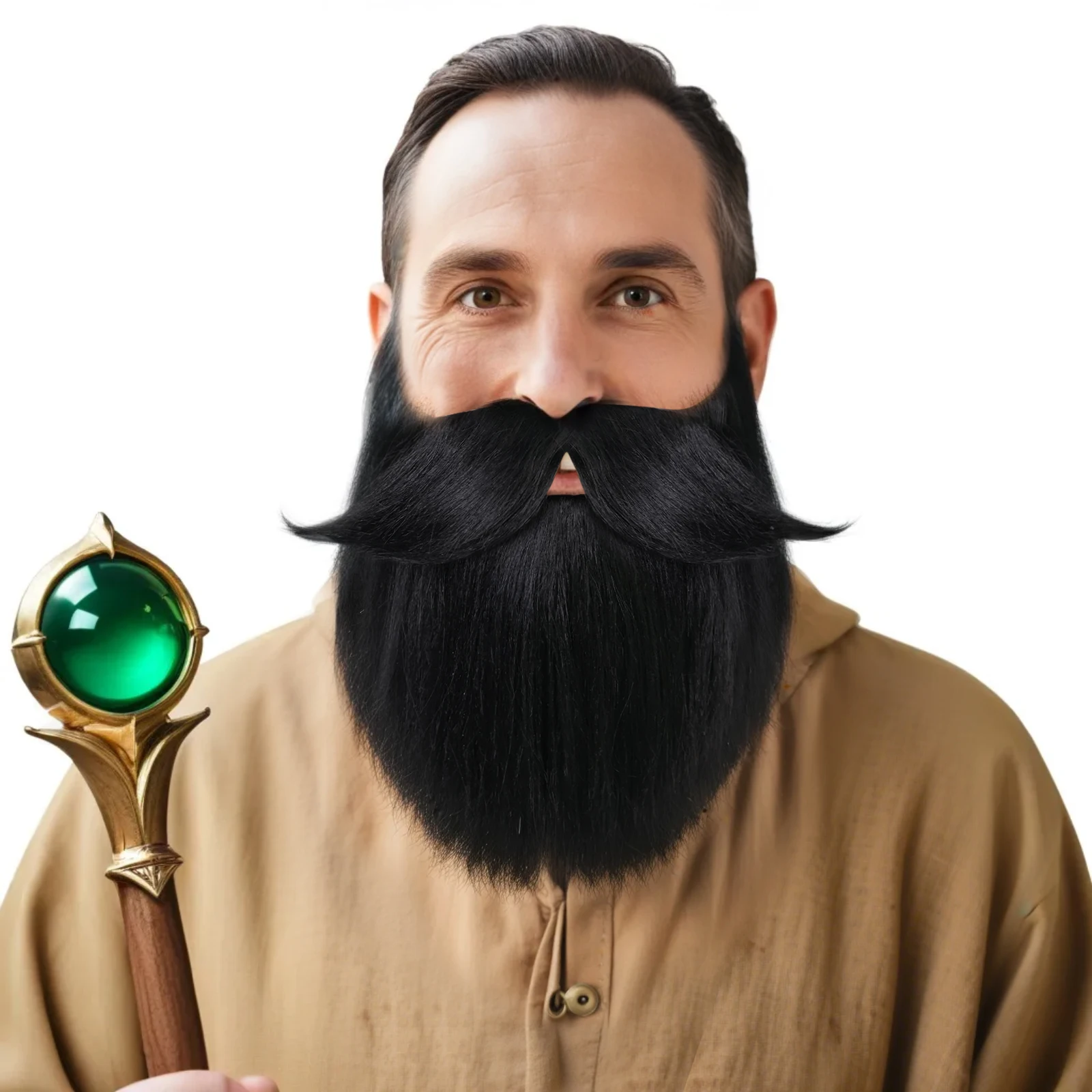 

Синтетические волокна, искусственная борода для мужчин, волшебные усы для Хэллоуина, косплей-вечеринки