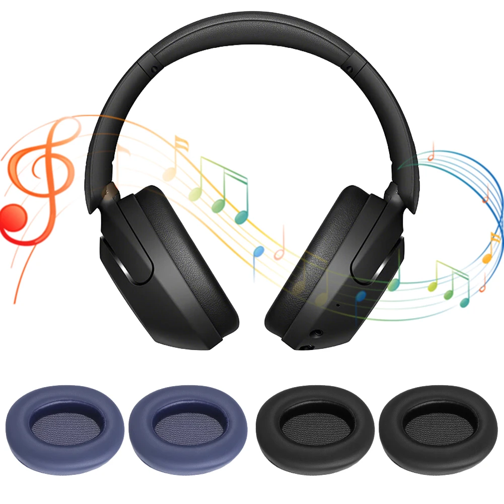 Replacement Ear Pads Cushion Cover Protein Leather Headphones Ear Cushions Memory Foam Ear Cups Cover for Sony WH-XB910N