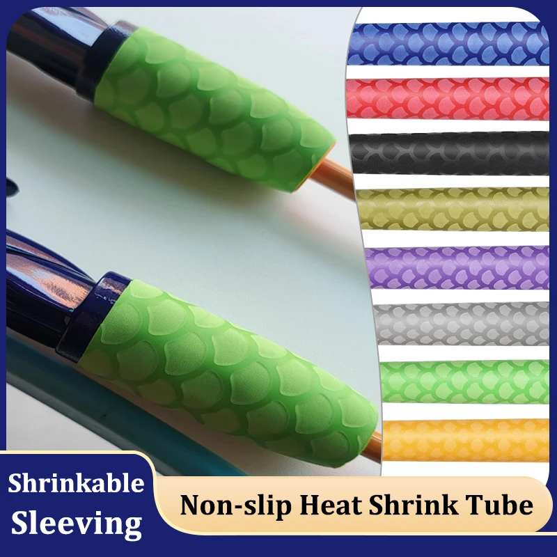 

1m Φ15/18/20/22/25/28/30/35/40/45mm Non-slip Heat Shrink Tube for Fishing Rod Grip DIY Shrink Wrapping Shrinkable Tubing 2:1