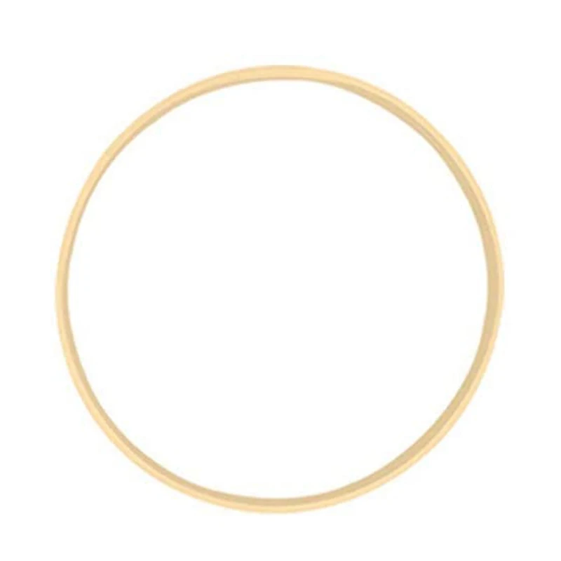 2 Pcs Dream Bamboo Rings,Wooden Circle Round Catcher DIY Hoop For Flower Wreath House Garden Plant Decor, 10Cm & 20.5Cm