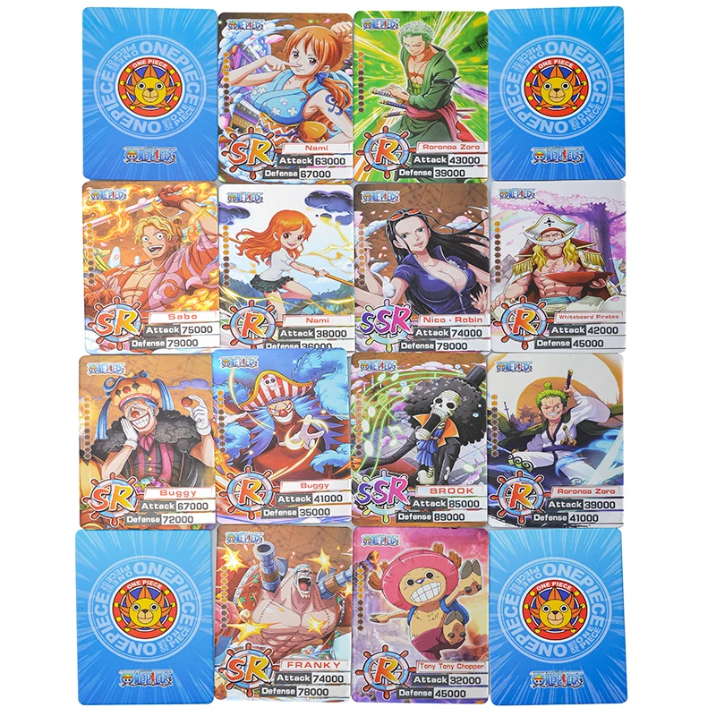 Anime One Piece Card English Version Nami Luffy TCG SR Rare Trading Collections Card Game Collectibles Battle Child Gift Toy