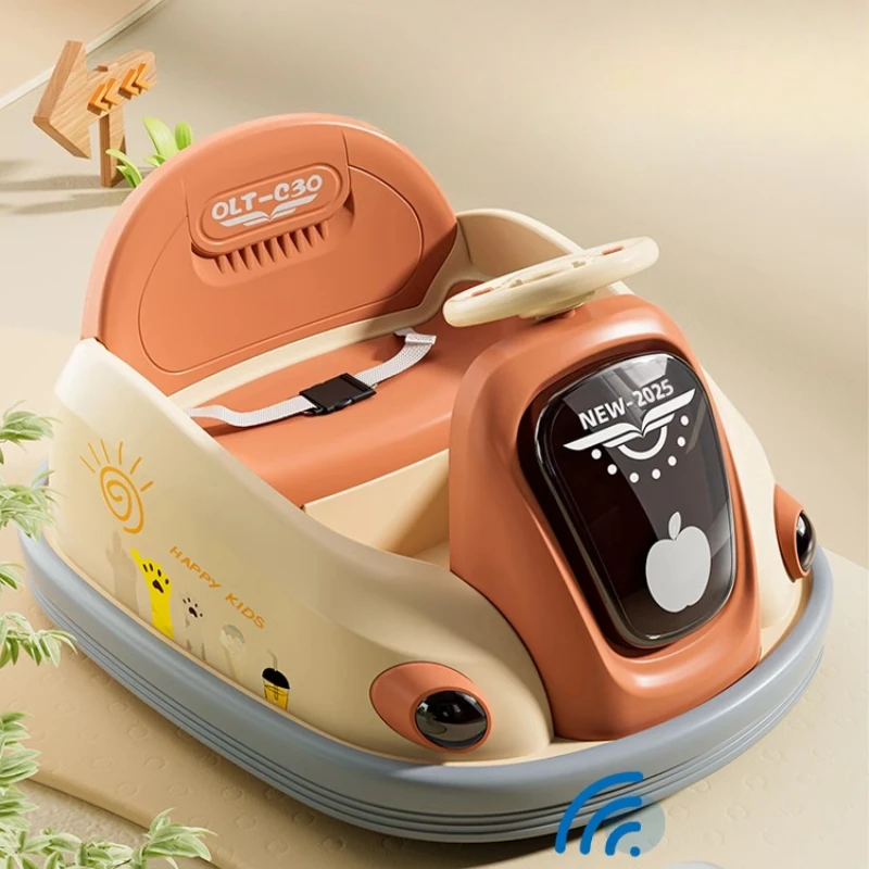 360 ° Voiture pare-chocs rotative pour enfants, bande Anti-Collision entièrement enveloppée, matériau écologique, batterie, télécommande, jouet de chargement