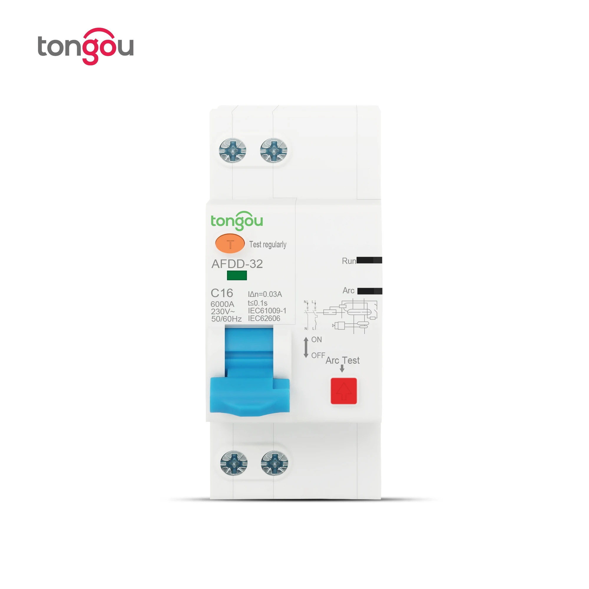 AFCI Arc Fault Circuit Interrupter AFDD Arc fault Detection Device Fire Prevention Unit by Arc Monitoring TOWAFDD-63