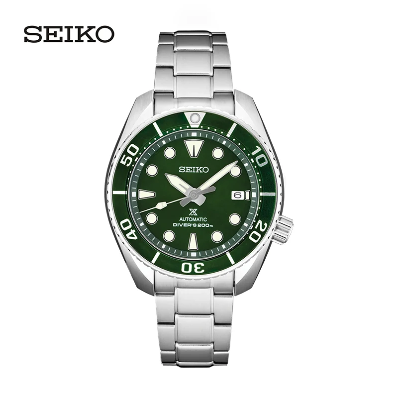 

Seiko Prospex 3-го поколения "Sumo" Diver's 200 м автоматические часы с зеленым циферблатом и сапфировым стеклом SPB103J1 мужские часы бесплатная доставка товара