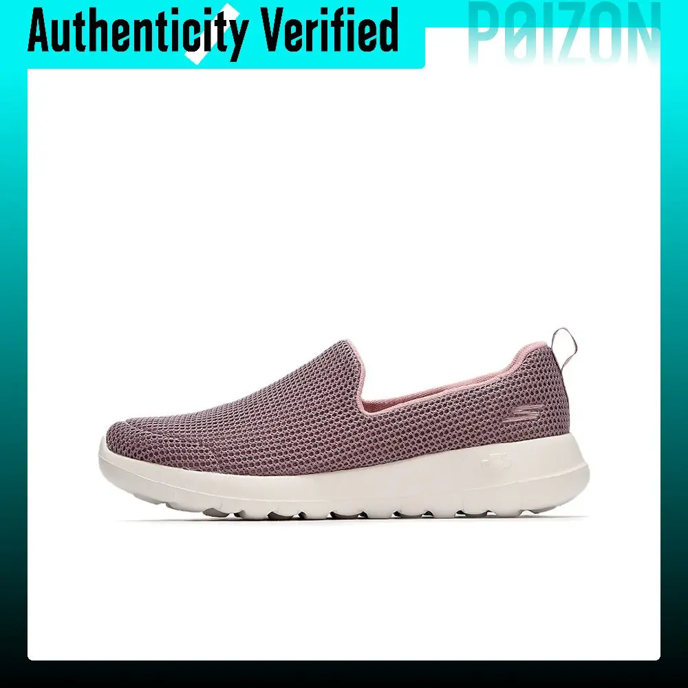skechers-go-walk-joy-low-top-walking-shoes-women's-gray-pink-15637-mve