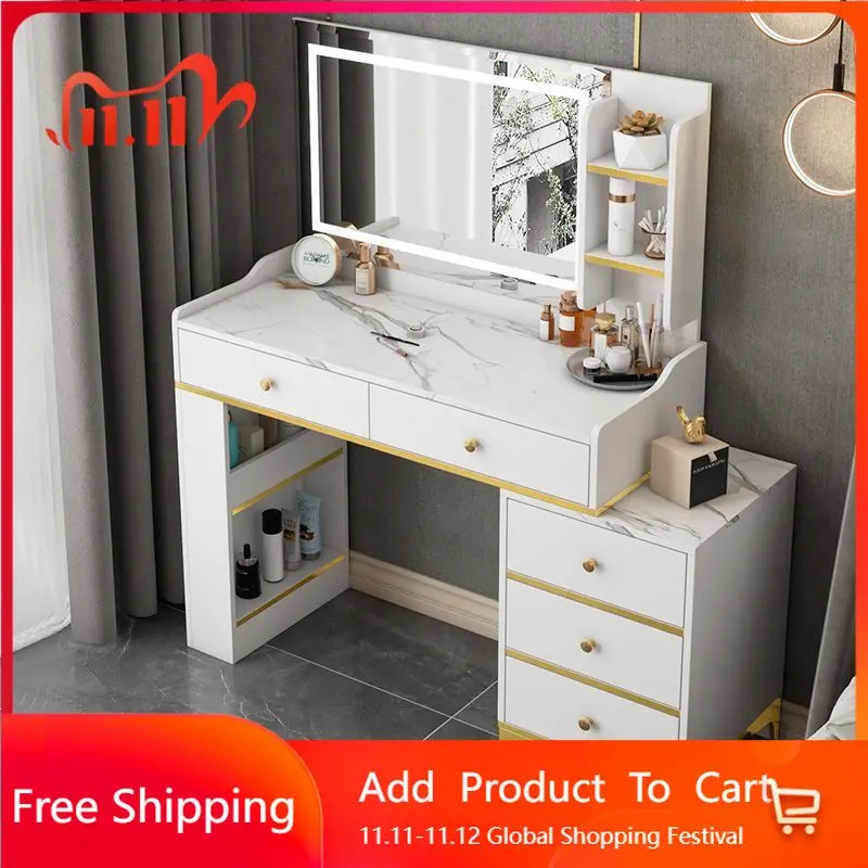 

Luxury Container Dressing Table Mirror Organizer Multifunctional Dressing Table Furniture European Vestidores Unique Furniture
