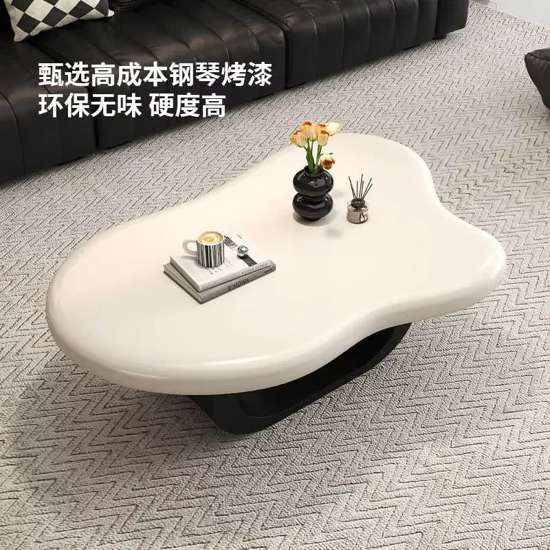 High-end designer cloud coffee table set living room durable small wooden board wholesale living room furniture