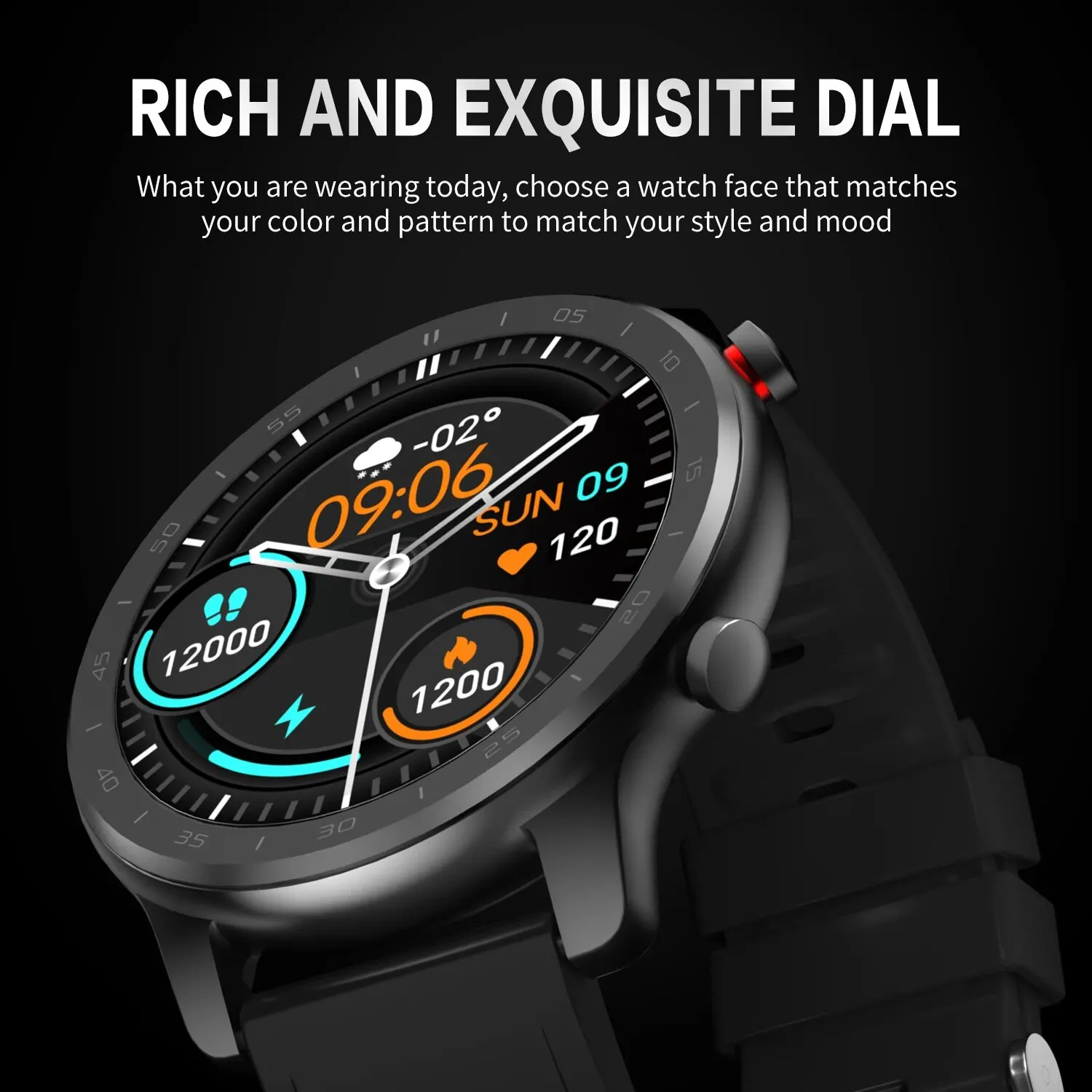 MISIRUN Fitness sport inteligentny zegarek dla mężczyzn liczba kroków monitorowanie zdrowia inteligentne zegarki powiadomienia IP67 wodoodporny Smartwatch