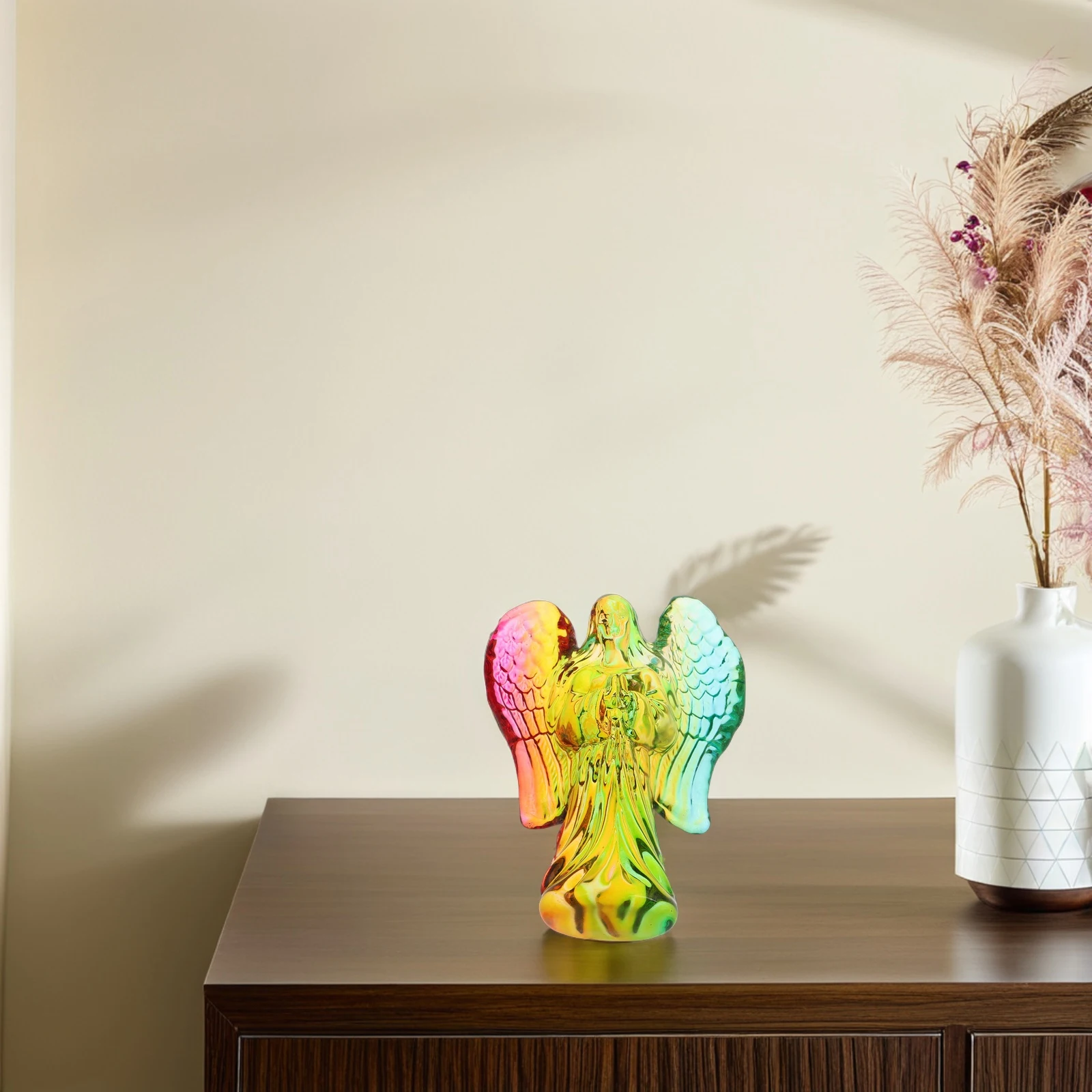 

Jesus Crystal Ornament Exquisite Craftsmanship Brilliant Decor Angel For Mother'S Day Christmas Table Decoration