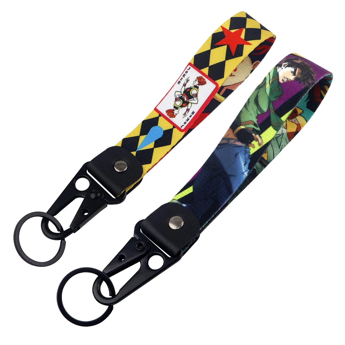 

Japanese Adventure Anime Short Lanyard Neck Strap Hand Wrist For Backpack Car Motorcycle Key Strap Accessories