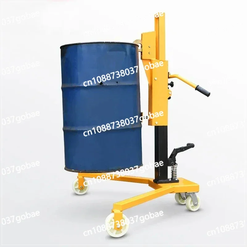 Z manual hydraulic oil drum truck trolley iron drum rising transfer hawkbill forklift