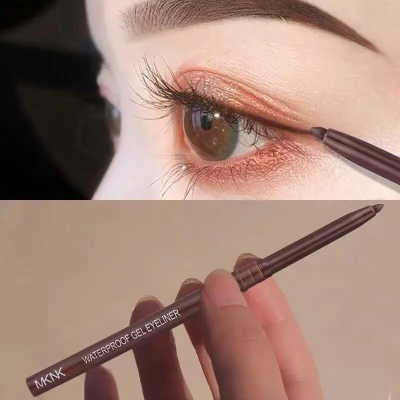 Quick-drying Purple Eyeliner Pencil Waterproof Black Brown Eyeliner Gel Pen Lasting Smooth Not Blooming Korean Makeup Cosmetics