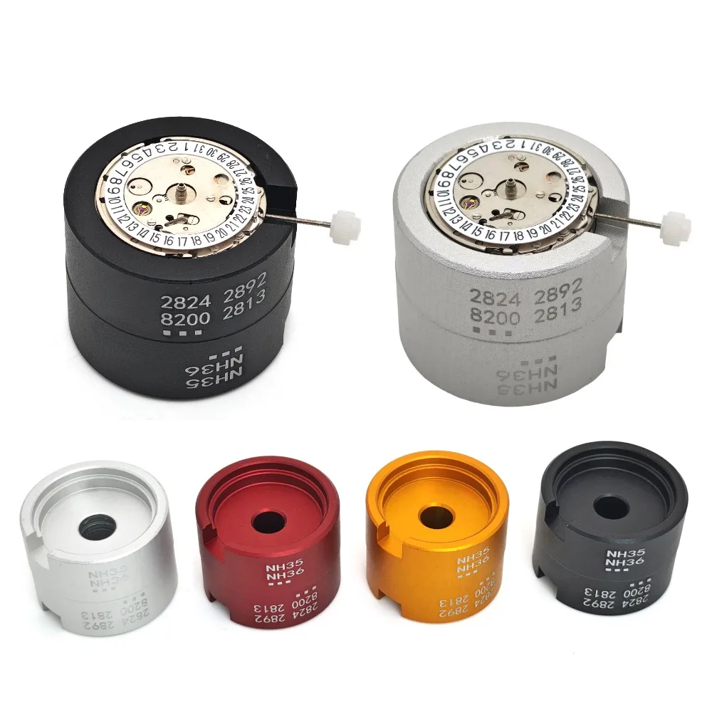 

Держатель механизма часов NH34 NH35, совместимый с NH36 SKX007 7S26 4R35 4R36 2824 2836 8215, база для модификации механизма, инструменты для ремонта и сборки