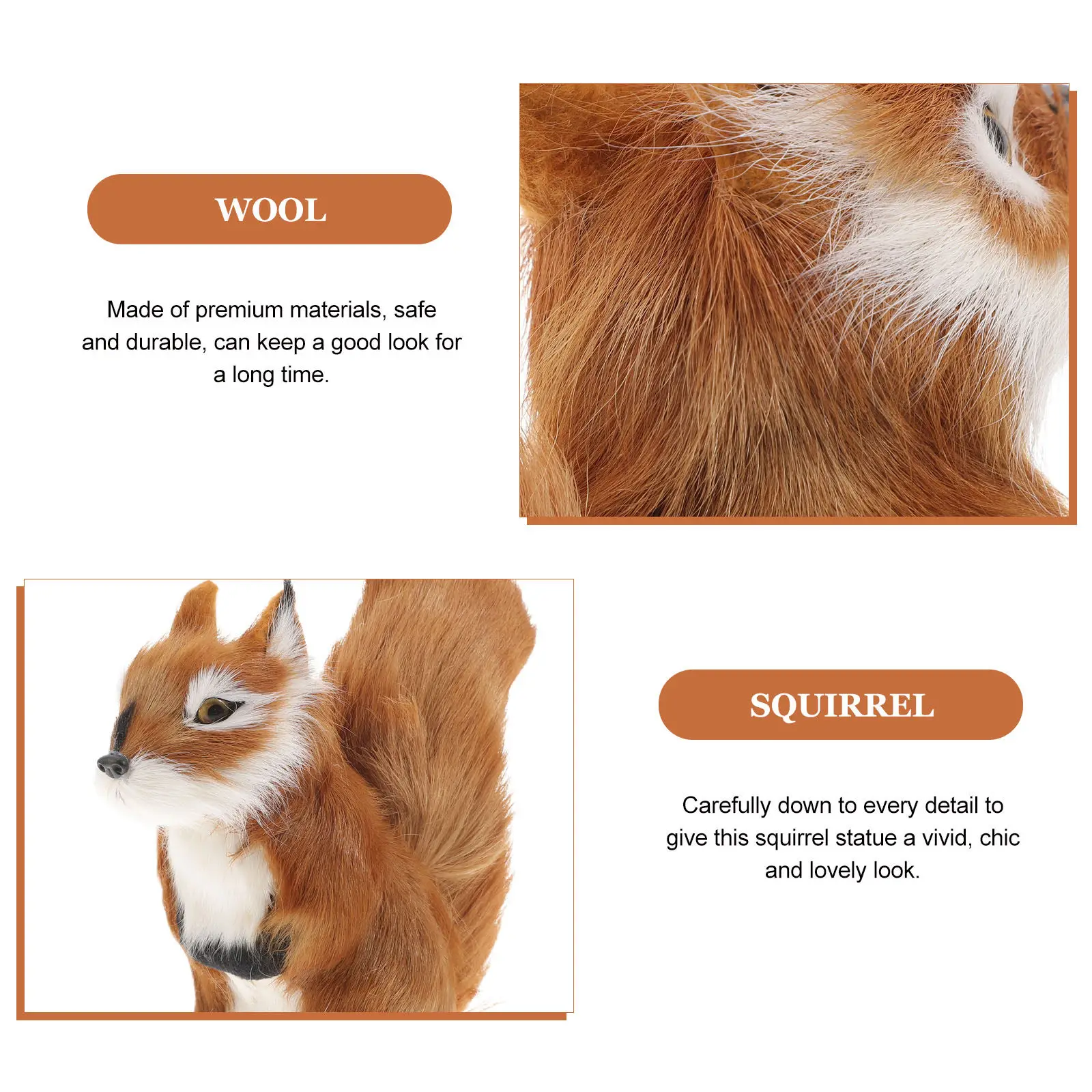Sculpture Statue Decor Home Office Decoration Ornament Halloween Christmas New Year Patio Decor Patio Decoration Squirrel