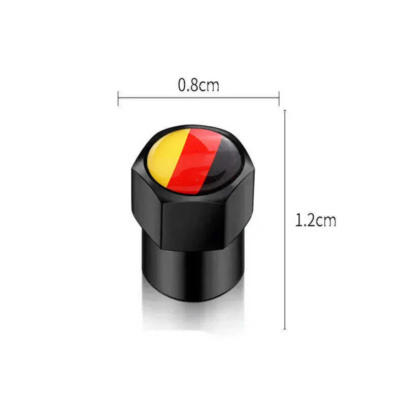 4PCS Aluminium Alloy Car Tire Valve Stem Cap Tire Wheel Stem Air Valve Caps Fashion Auto Truck Motorcycle Bike Car Accessories