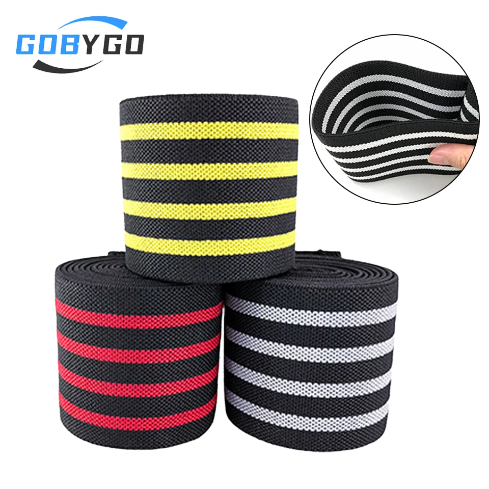 GOBYGO Elastic Elbow Sleeve Bandage Weightlifting Compression Elbow Support Pad Powerlifting Bodybuilding Arm Wrap Brace Strap