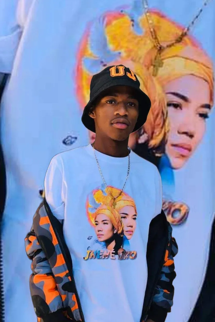 

2025-26 Южноафриканская летняя футболка Jhene Aiko из 100% чистого хлопка с принтом рэпера в стиле хип-хоп, мужская футболка унисекс с короткими рукавами Y2k