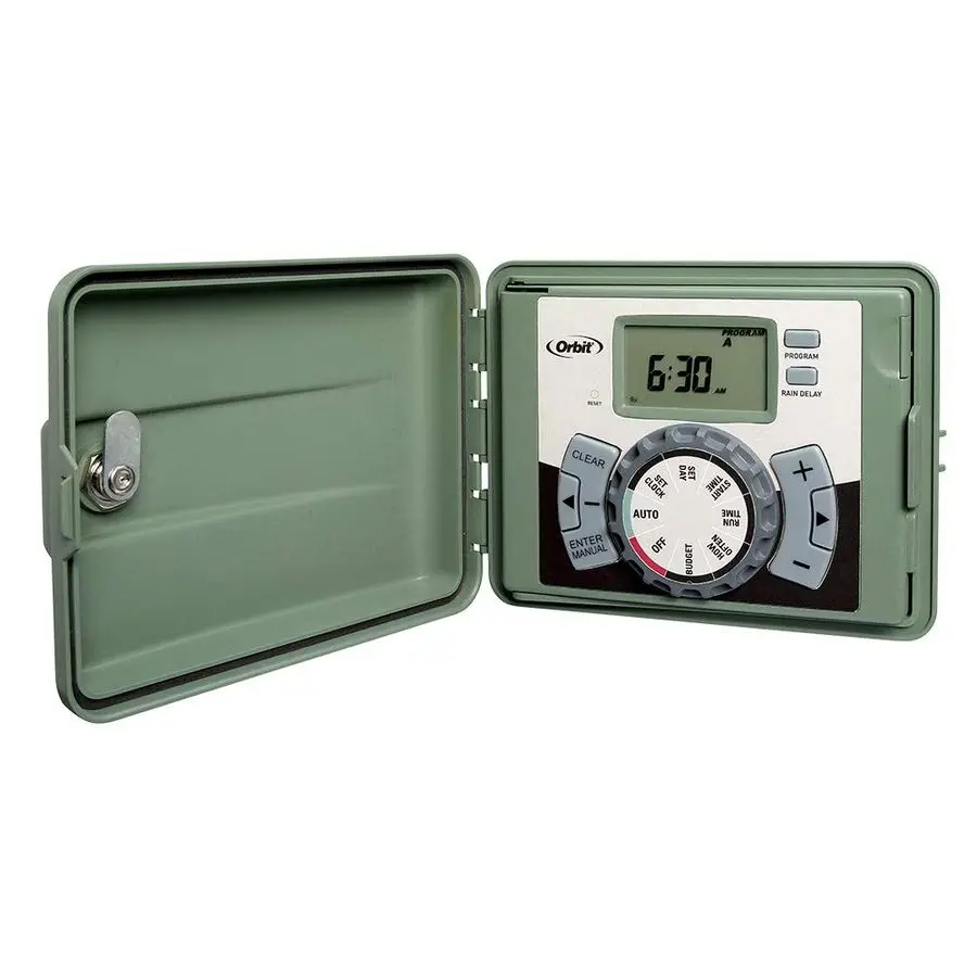 

57894 4Station Outdoor Swing Panel Sprinkler System Timer