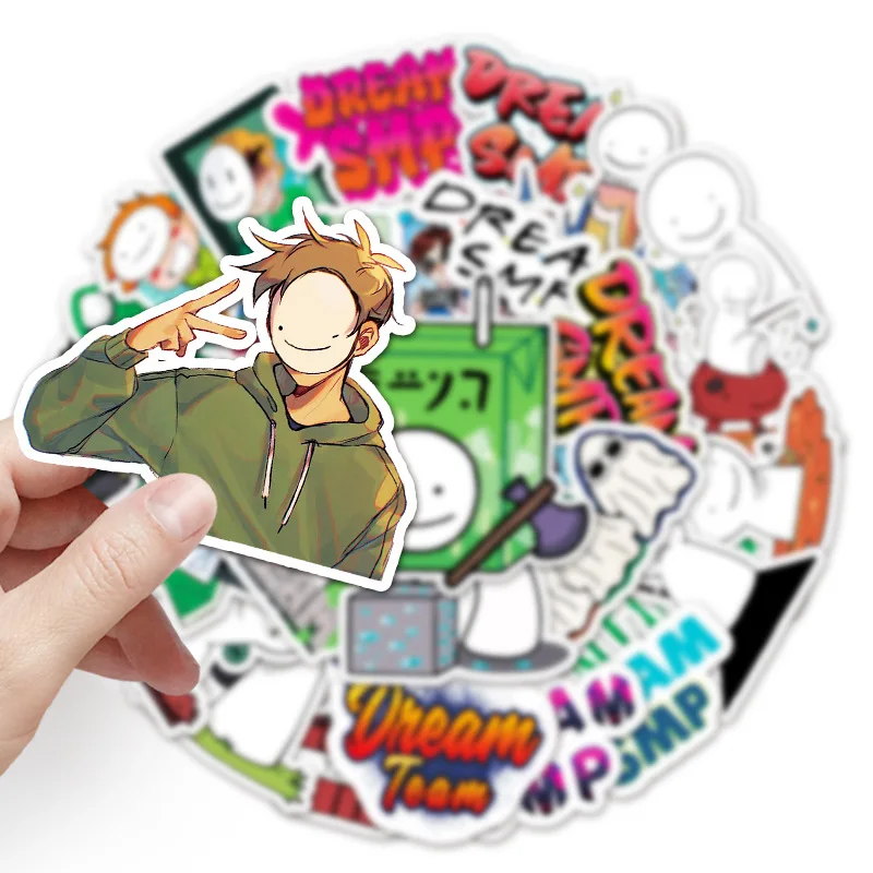 10/30/50PCS Game Dream Smp Cartoon Stickers DIY Car Bike Travel Luggage Phone Laptop Cool Waterproof Graffiti Sticker Decal Toy