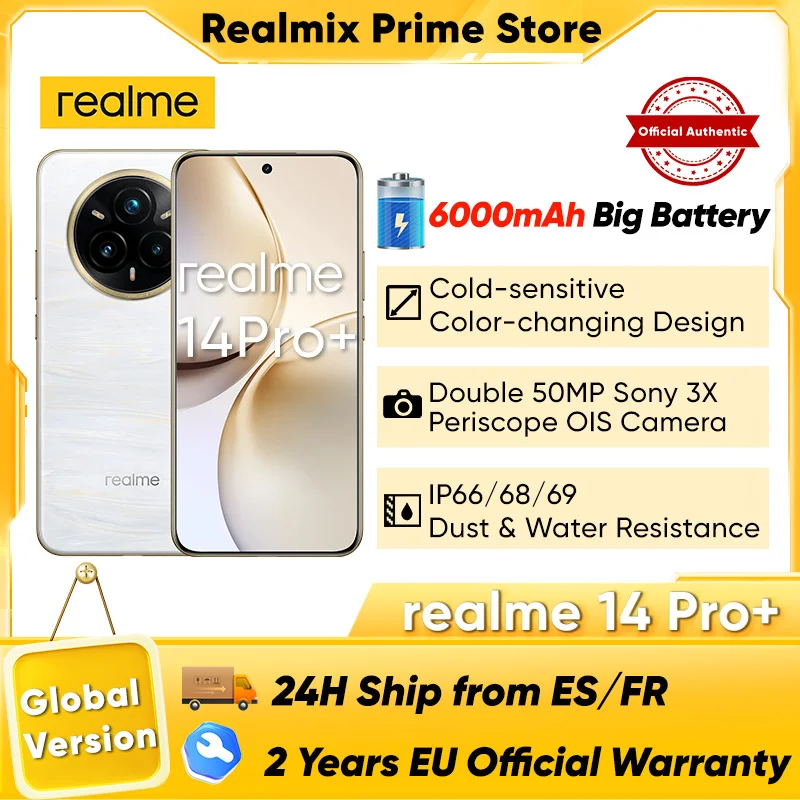 Smartphone Realme 14 Pro Plus 5G 266.17€