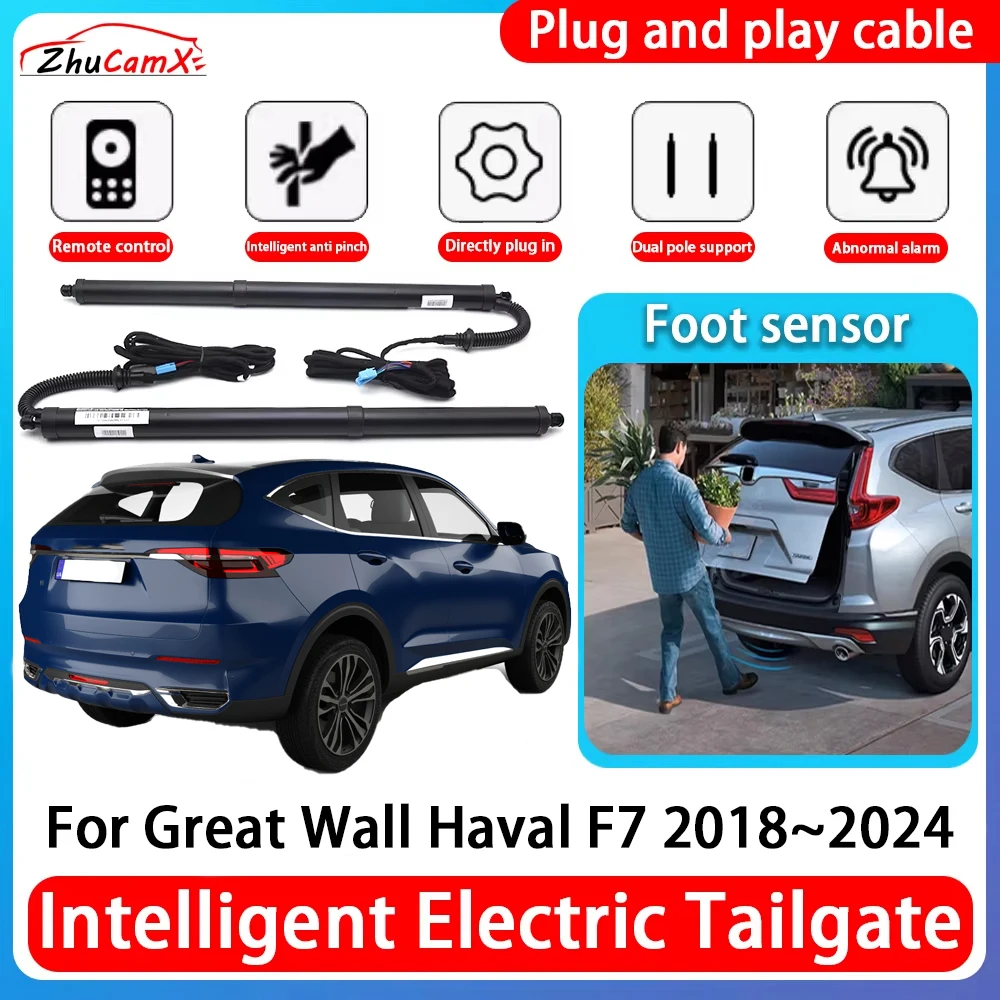 

ZhuCamX Car Power Trunk Electric Suction Tailgate Intelligent Tail Gate Lift Strut For Great Wall Haval F7 2018~2024