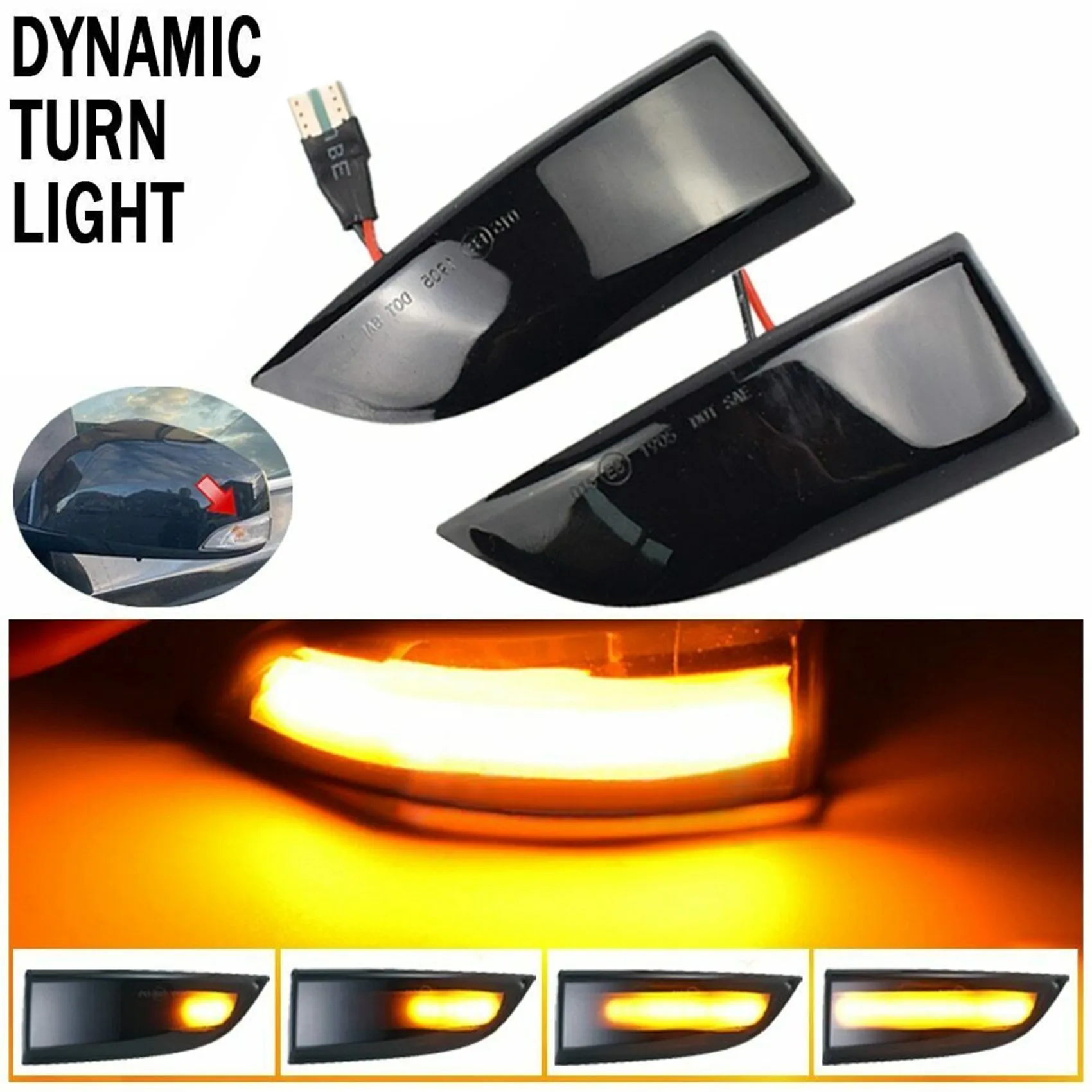 LED Indicator Mirror Turn Light Signal Fit for Renault Megane 3 MK3 III Fluence Laguna III X91