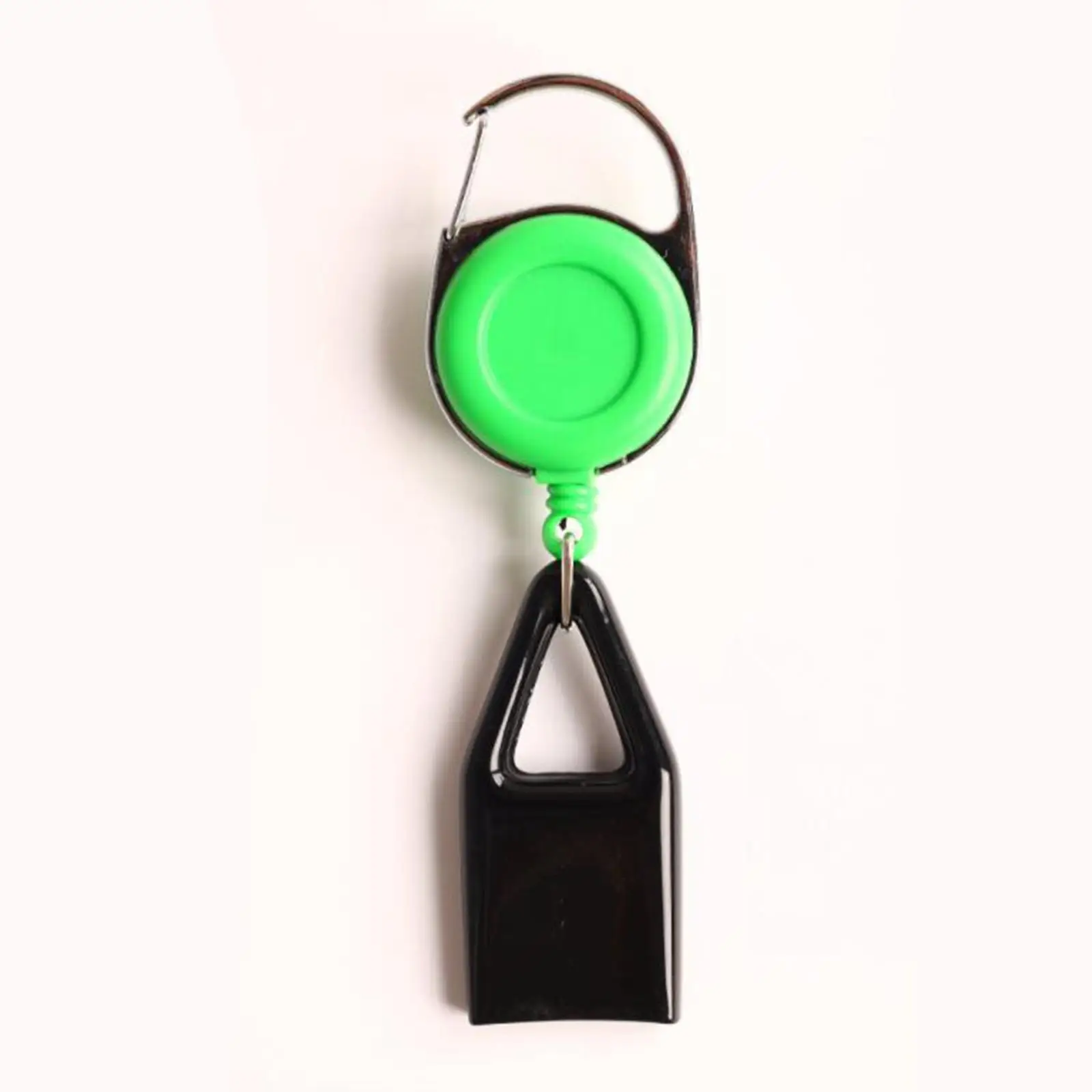 2xRetractable Belt Keychain Holder Sleeve for Camping Events Green