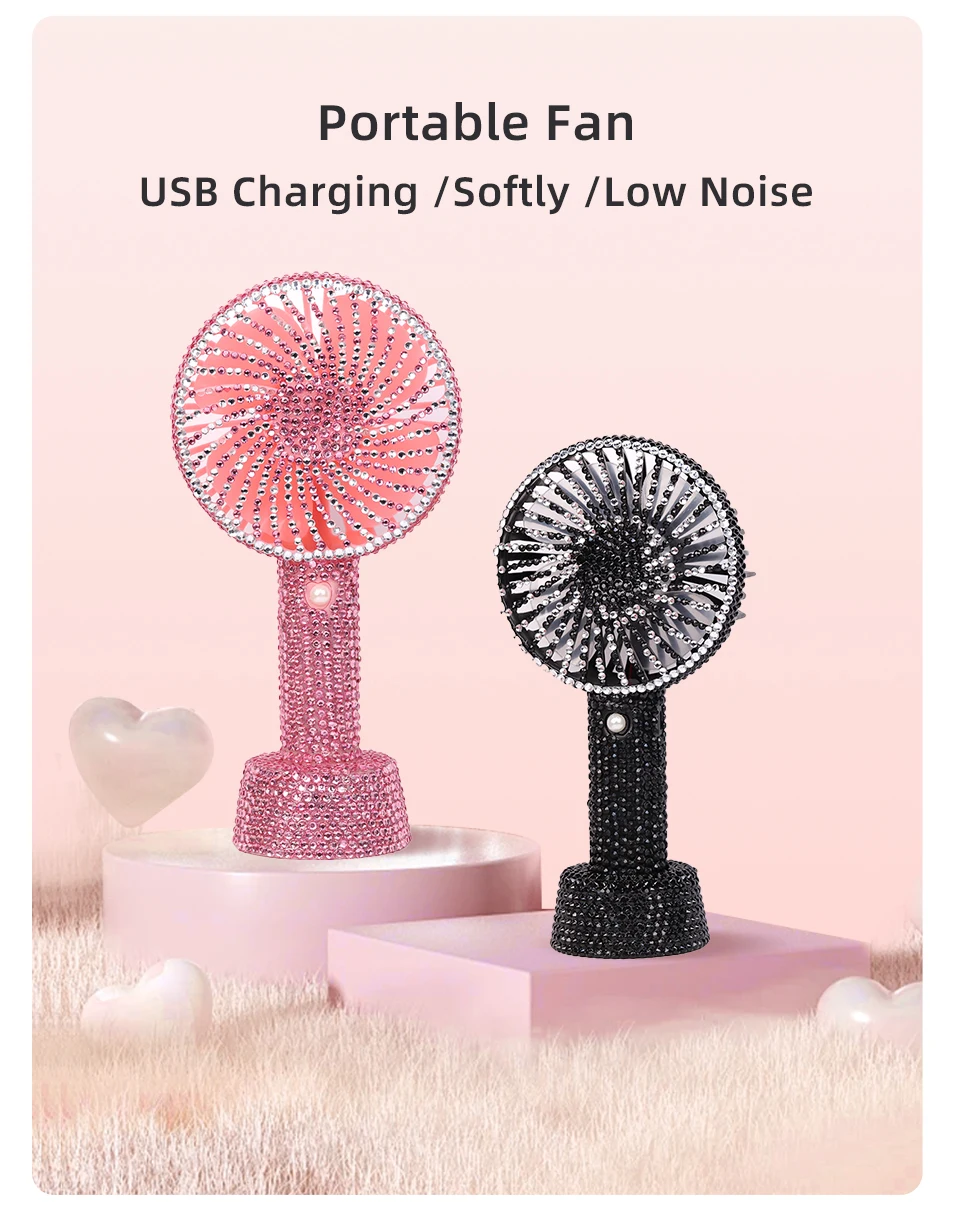 Lashprofessor Diamond Mini Fan Dryer Blower Extension Graft Eyelashes Dedicated Air Conditioning Glue Fast Dry Makeup Tools