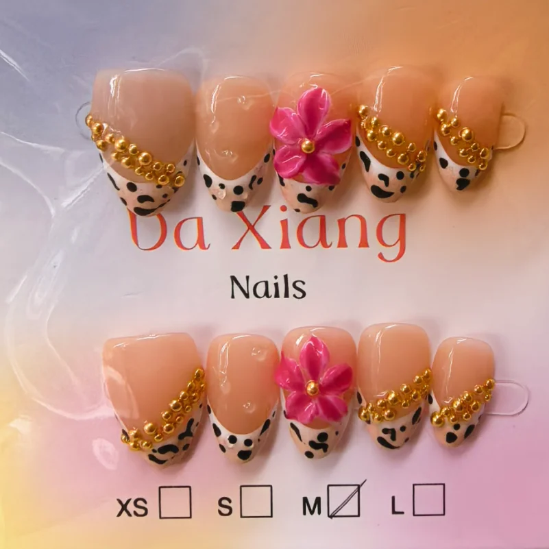 Handmade Press On Nails Mixed Style Random Shipment Rhinestone Fake Nails Reusable Full Cover False Nail Tips For Women Nail Art