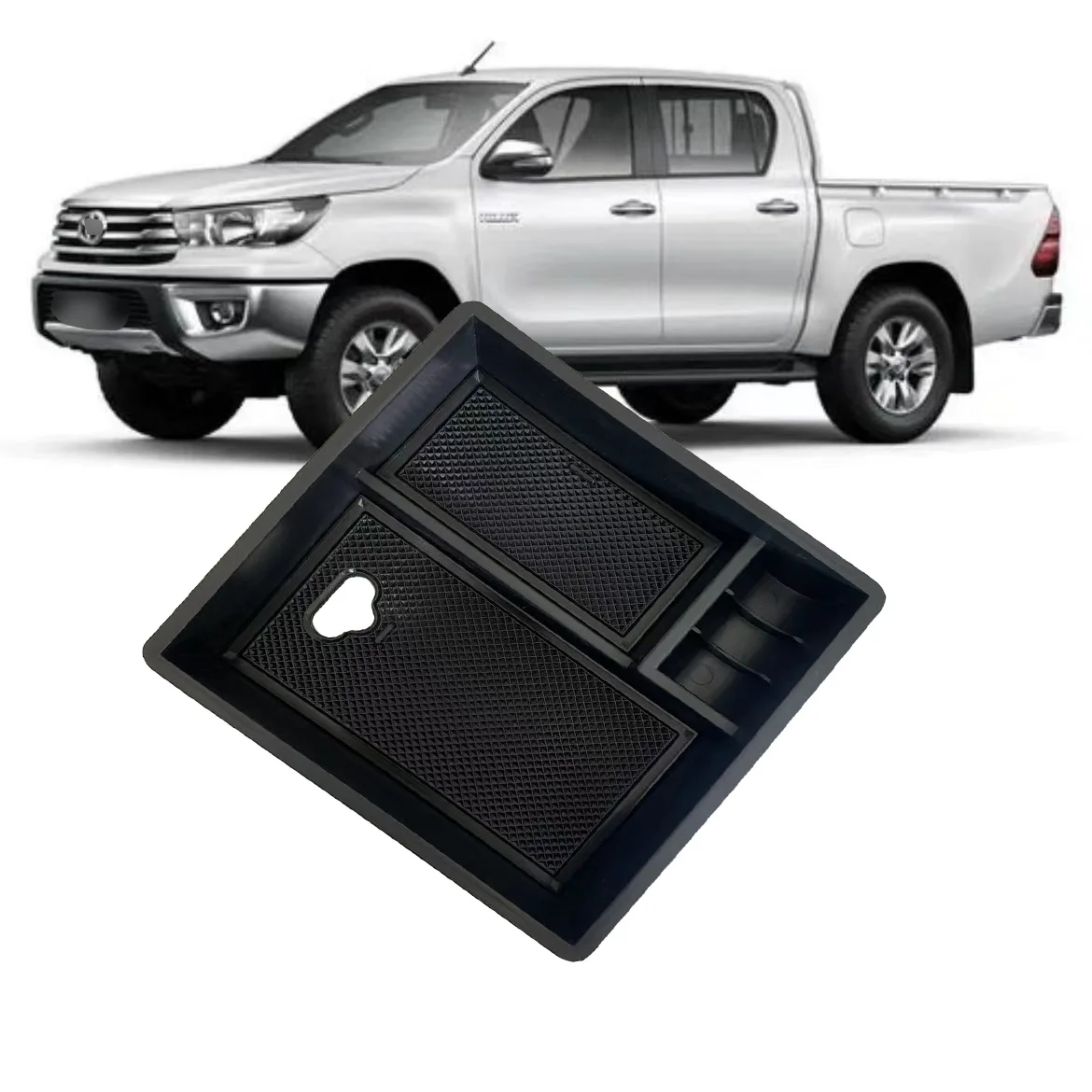 

For Toyota Hilux center armrest storage box, off-road modification interior storage box