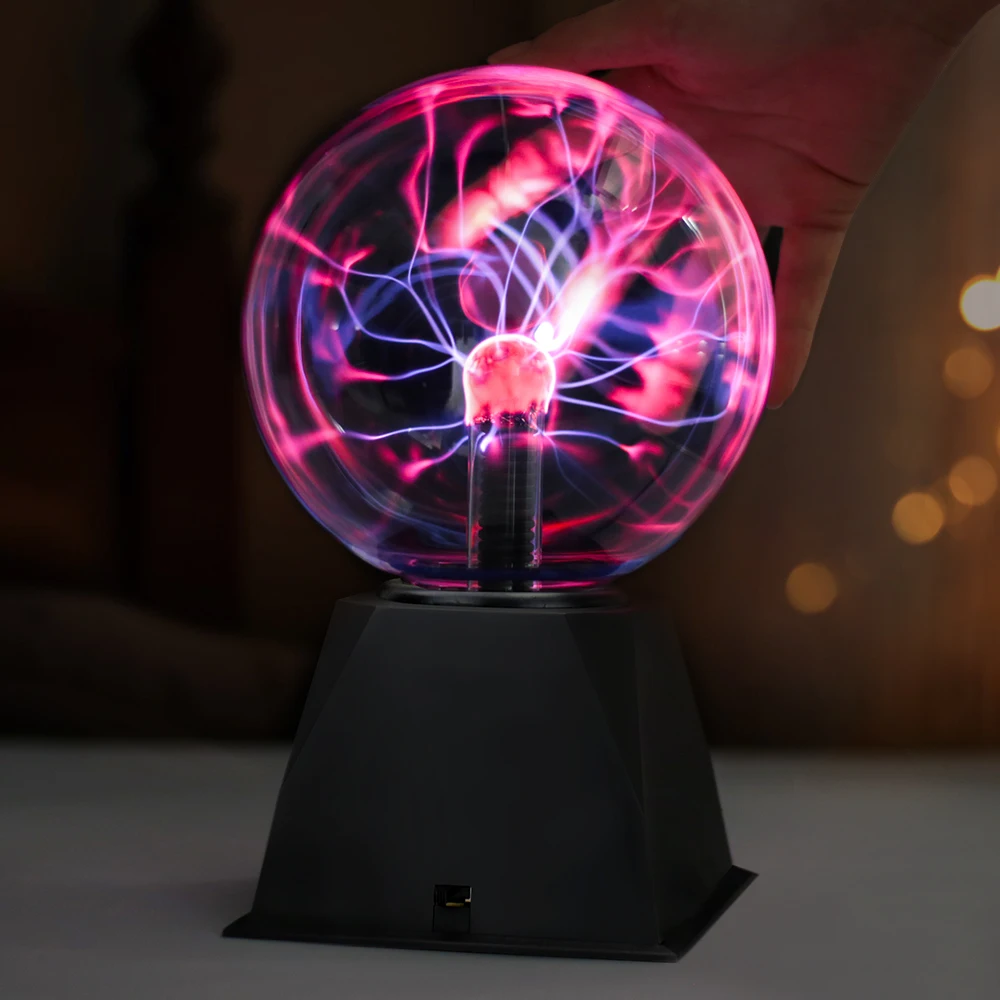 

4/5/6/8 inch Novelty Magic Plasma Touch Sensitive Lamp Child Holiday Gift Indoor Desktop Decoration Glass Ball Night Lights