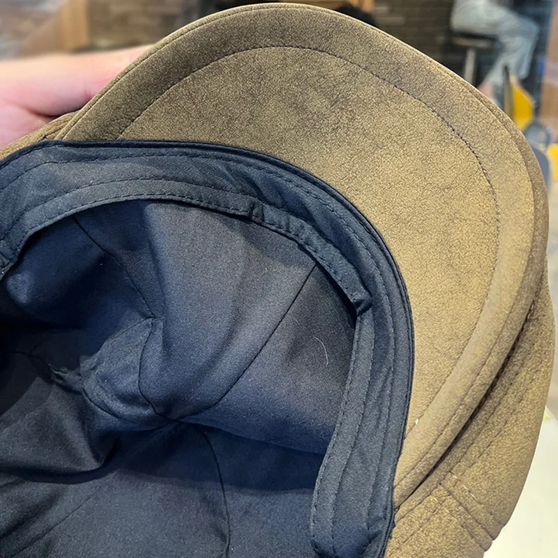Solid Color Beret Men Women Classic Vintage Newsboy Cap British Retro Painter Hats Winter Autumn Casual Golf Driving Forward Hat image 6
