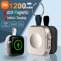 Xiaomi Mini Magnetic Wireless Power Bank 1200mAh For Apple Watch Series Type C L Cable Fast Charger Portable Mobile Power Bank