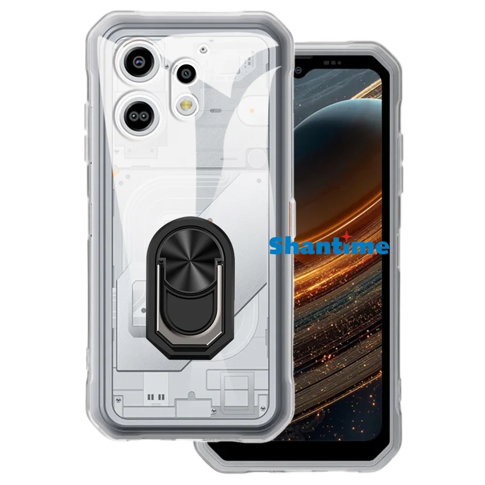Luxury Shockproof Ring Holder For Blackview Oscal Marine 3 Case Soft Silicone TPU Protective Holder Cover