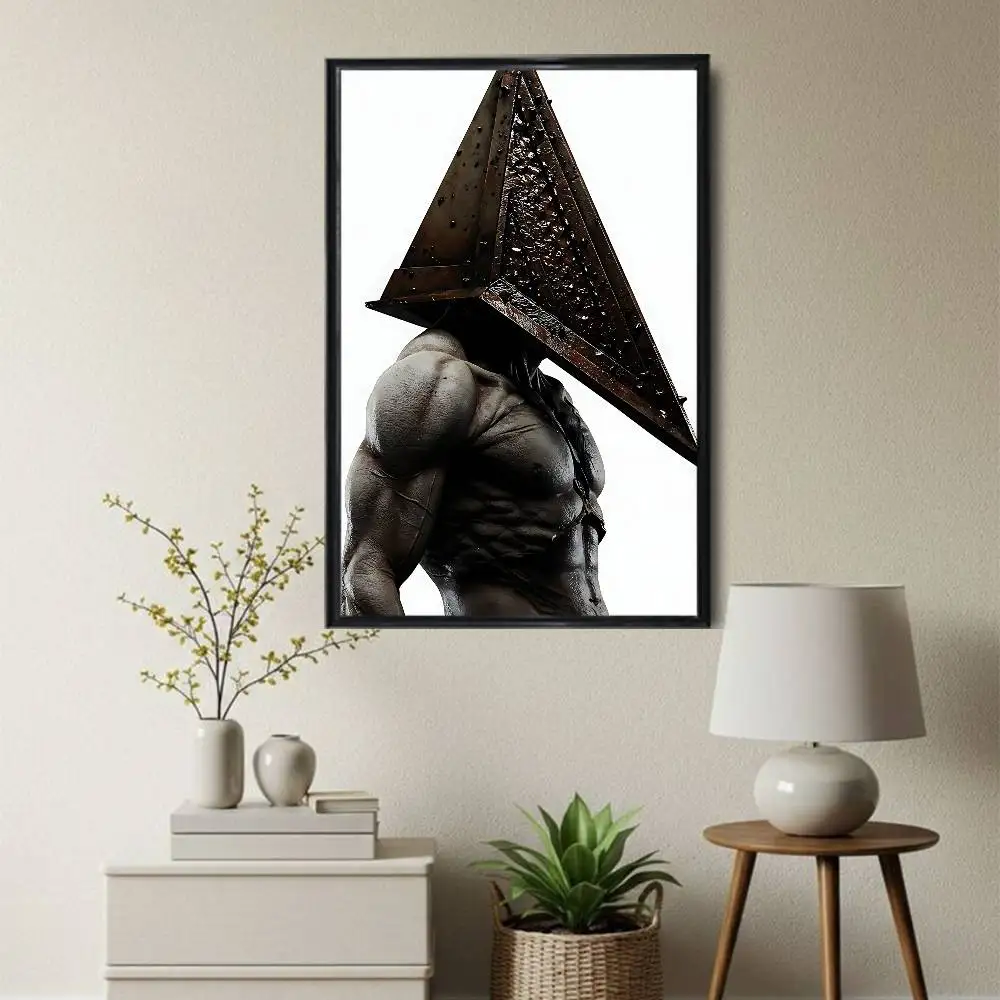 Silent Hill game Pyramid Head Dorm Living Room Aesthetic Wall Decoration Painting Poster Stickers